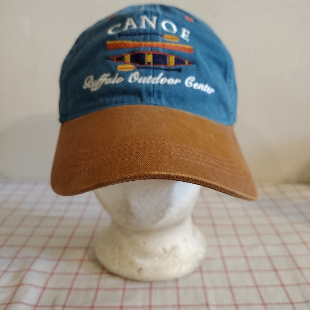 Canoe Buffalo Outdoor Center Blue and Brown Hat